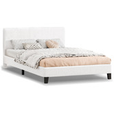 Hoxton Room White Kiana Boucle Bed