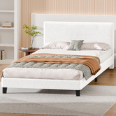Hoxton Room White Kiana Boucle Bed