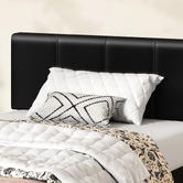 Hoxton Room Black Hudson Faux Leather Gas Lift Storage Bed