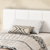 Hoxton Room White Hudson Faux Leather Gas Lift Storage Bed