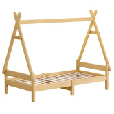 Hoxton Room Citali Pine Wood Teepee Single Bed Frame