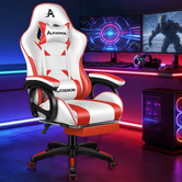 Hoxton Room Kostis Gaming Massage Office Chair with Footrest