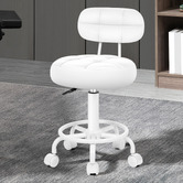 Hoxton Room Lora Faux Leather Salon Stool