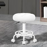 Hoxton Room Zora Faux Leather Office/Salon Stool
