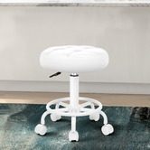Hoxton Room Zora Faux Leather Office/Salon Stool