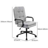 Hoxton Room Chloe Chenille Home Office Chair