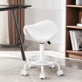 Hoxton Room Vance Faux Leather Office Stool