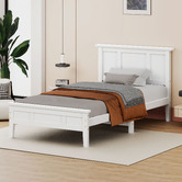 Hoxton Room Norris Pine Wood Platform Bed