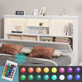 Hoxton Room Diaz Platform Bed with LED Storage Bedhead