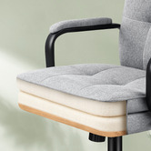 Hoxton Room Chloe Linen Home Office Chair