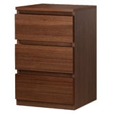 Hoxton Room Regal 3 Drawer Bedside Table