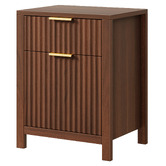 Hoxton Room Lestat 2 Drawer Bedside Table