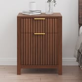 Hoxton Room Lestat 2 Drawer Bedside Table