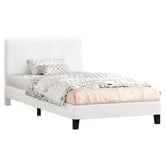 Hoxton Room White Kiana Boucle Bed
