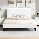 Hoxton Room White Kiana Boucle Bed