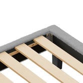 Hoxton Room Light Grey Preston Boucle Bed Frame