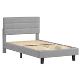 Hoxton Room Light Grey Preston Boucle Bed Frame