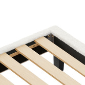 Hoxton Room White Preston Boucle Bed Frame
