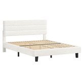 Hoxton Room White Preston Boucle Bed Frame