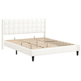 Hoxton Room White Zadie Boucle Bed