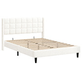 Hoxton Room White Zadie Boucle Bed