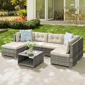 Hoxton Room 6 Seater Nilda Outdoor Modular Lounge Set