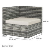 Hoxton Room 6 Seater Nilda Outdoor Modular Lounge Set