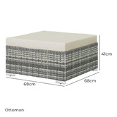 Hoxton Room 6 Seater Nilda Outdoor Modular Lounge Set