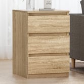 Hoxton Room Regal 3 Drawer Bedside Table