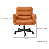Hoxton Room Easton Faux Leather Home Office Chair