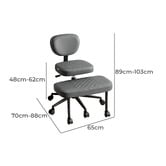 Hoxton Room Foster Faux Leather Kneeling Chair