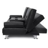 Hoxton Room Kyrylo 3 Seater Single Faux Leather Sofa Bed