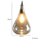 Arc_Muse Lustre Teardrop Glass Pendant Light