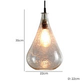 Arc_Muse Lustre Teardrop Glass Pendant Light