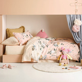 Linen House Kids Fairyland Cotton Percale Quilt Cover Set