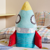 Linen House Kids Racer Rocket Novelty Cushion