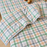 Linen House Kids Green Playground Organic Cotton Cot Coverlet