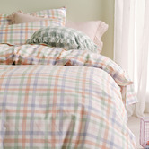 Linen House Kids Orange Playground Organic Cotton Percale Quilt Cover Set