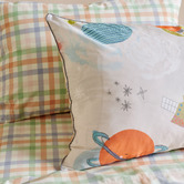 Linen House Kids Space Discovery Organic Cotton Percale Quilt Cover Set