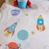 Linen House Kids Space Discovery Organic Cotton Percale Quilt Cover Set