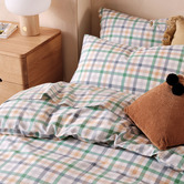 Linen House Kids Green Playground Organic Cotton Percale Quilt Cover Set