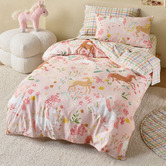 Linen House Kids Unicorn Fields Organic Cotton Percale Quilt Cover Set