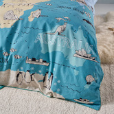 Linen House Kids Atlas Cotton Percale Quilt Cover Set