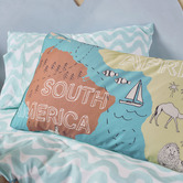 Linen House Kids Atlas Cotton Percale Quilt Cover Set