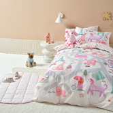 Linen House Kids Petite Paris Cotton Percale Quilt Cover Set