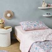 Linen House Kids Lottie Cotton Percale Coverlet Set