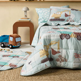 Linen House Kids The Big Build Cotton Percale Coverlet Set