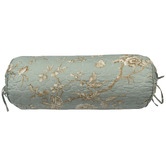 Hawthorne Home Lyon Teal Cotton Bolster Cushion