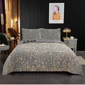 Hawthorne Home Gunmetal Grey Cotton Coverlet Set