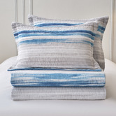 Hawthorne Home Ocean Blue Cortland Cotton Coverlet Set